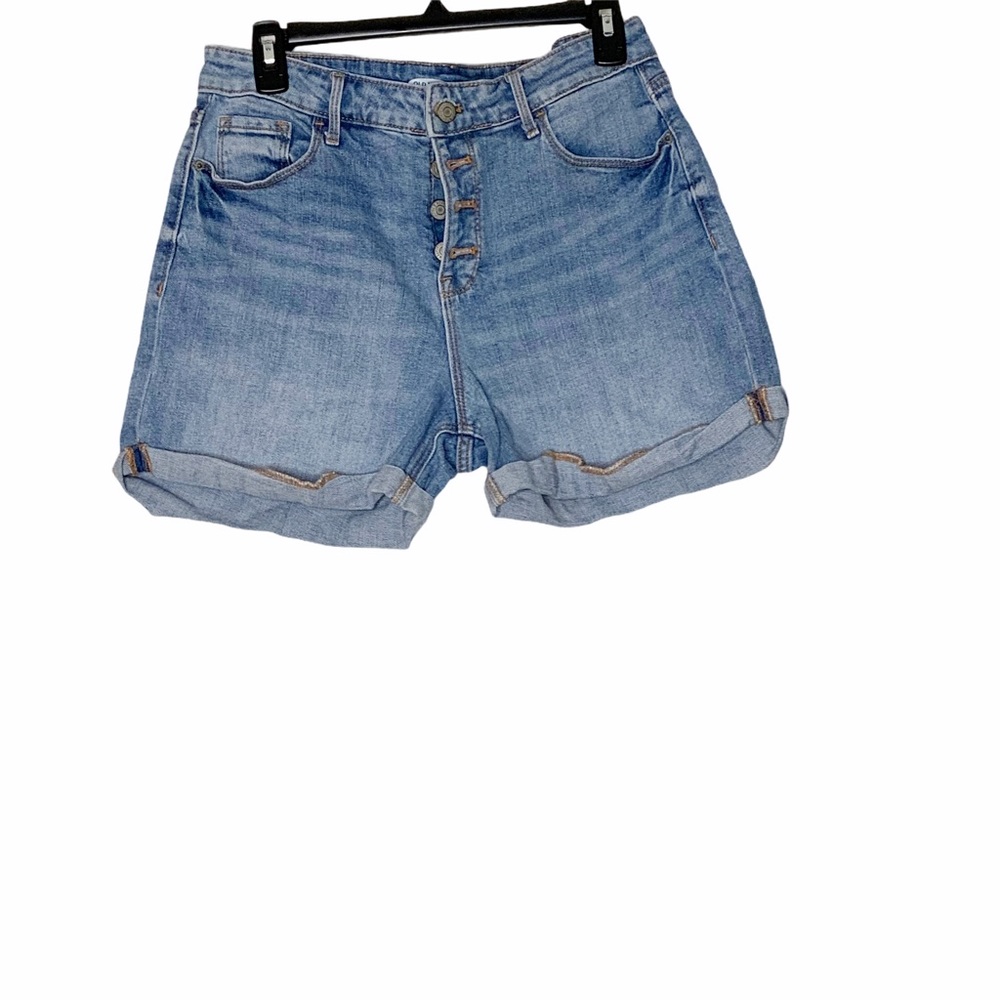OLD NAVY high rise jean shorts. Light wash. Sz 10